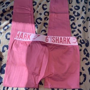 GYMSHARK FIT SEAMLESS ORANGE MEDIUM LEGGINGS